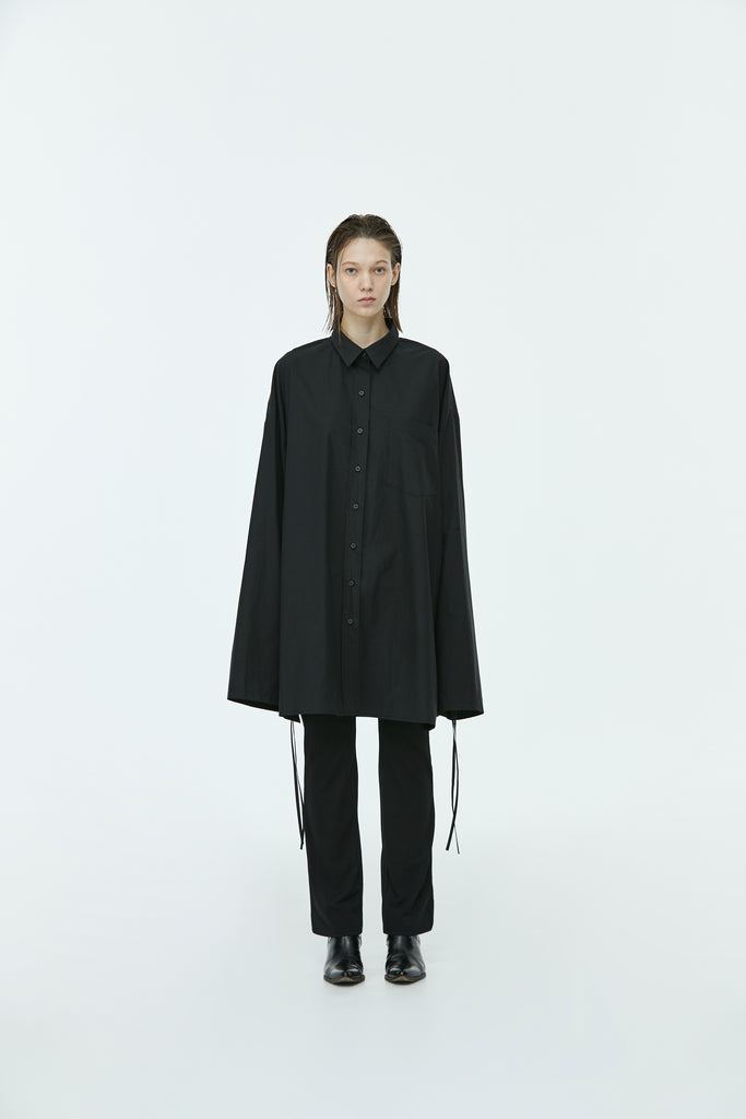 SS21 UNISEX OVERSIZED BLACK STRING SHIRT [sold out]