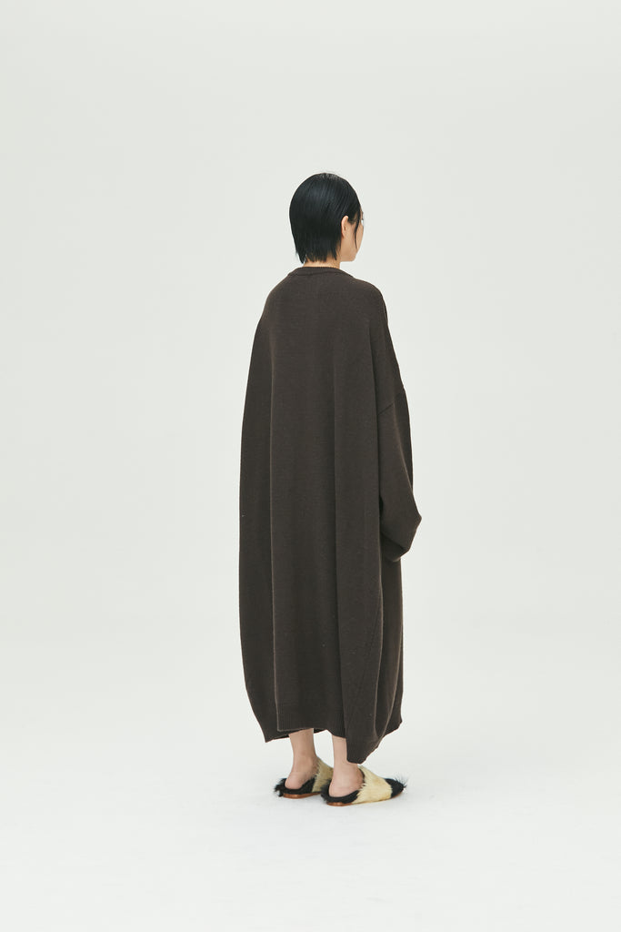 2023 UNISEX KNITTED LONG ONE-PIECE #BROWN [SEASON SALE 50% OFF]