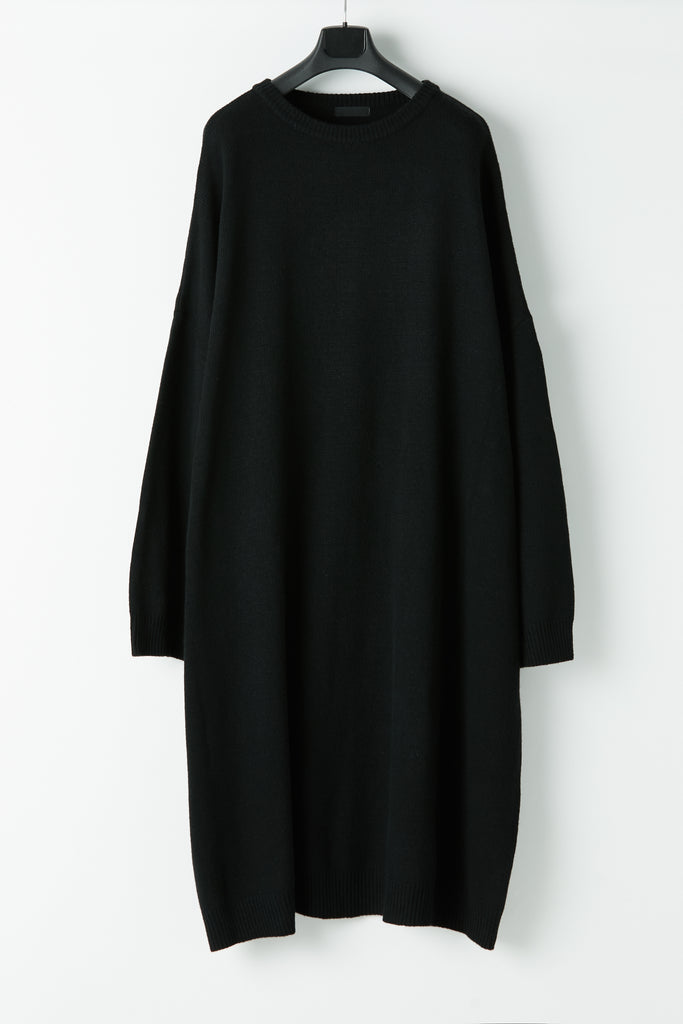 2023 UNISEX KNITTED LONG ONE-PIECE #BLACK