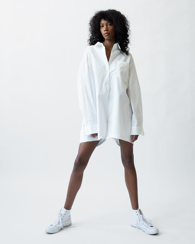 SS23 OVERSIZED SHIRT JUMPSUIT #BLACK