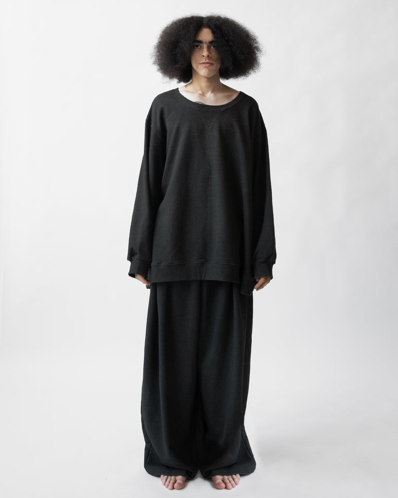 SS23 UNISEX VINTAGE WASHED OVERSZIED SWEATSHIRT #BLACK [SEASON SALE 50% OFF]