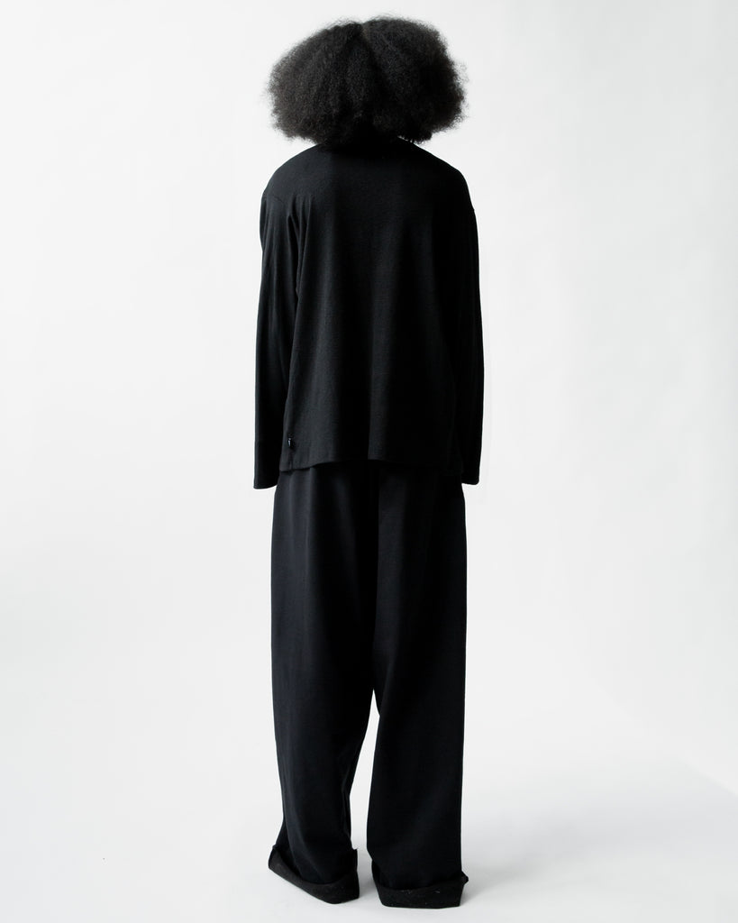 SS23 UNISEX HEAVY WIDE LONG SWEATPANTS #WHITE MELANGE [SEASON SALE 50% OFF]