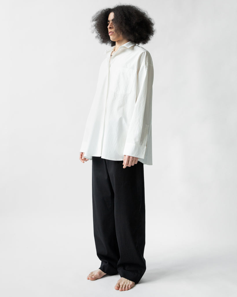 SS23 UNISEX OVERSIZED POCKET SHIRT #WHITE