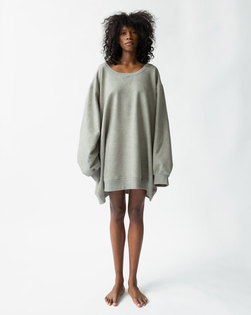SS23 UNISEX VINTAGE WASHED OVERSZIED SWEATSHIRT #BROWN