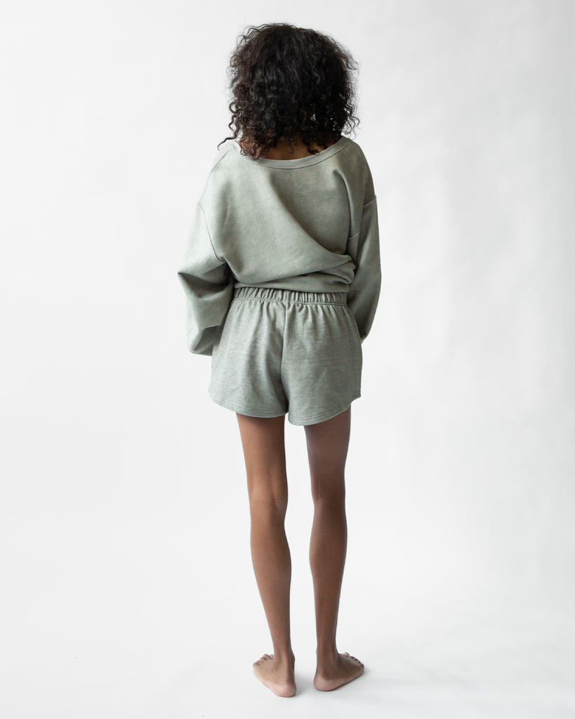 SS23 UNISEX VINTAGE WASHED OVERSZIED SWEATSHIRT #BLACK [SEASON SALE 50% OFF]