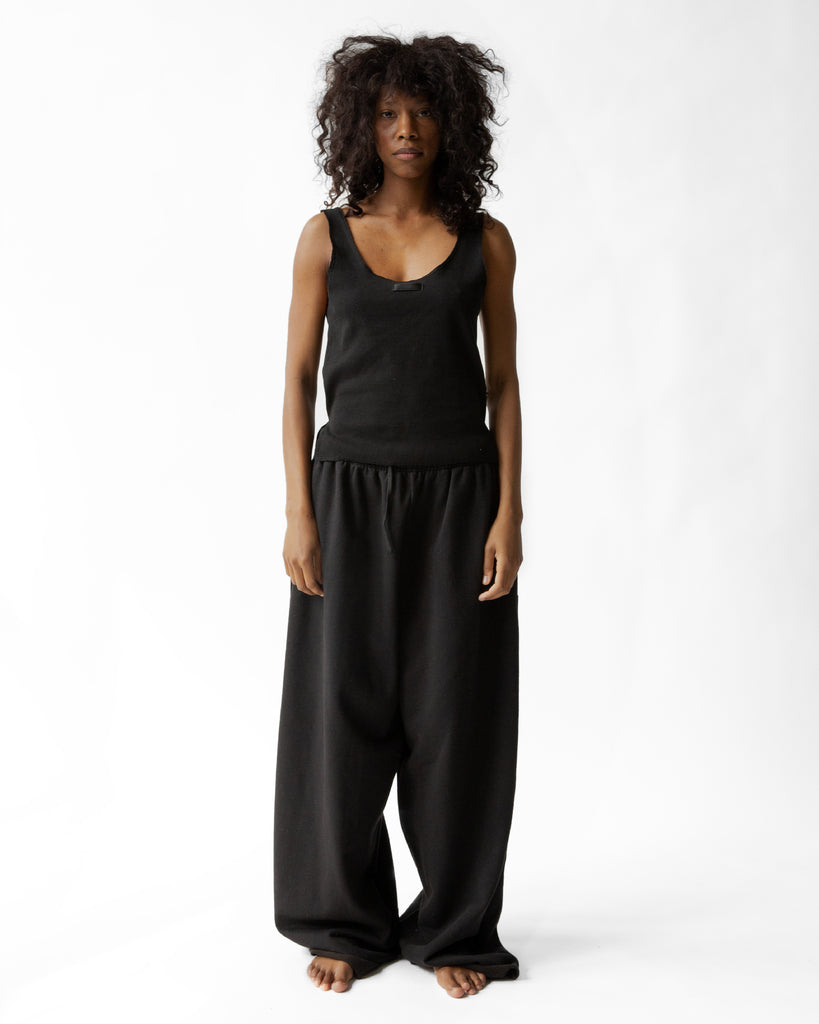 SS23 UNISEX HEAVY WIDE LONG SWEATPANTS #BLACK [SEASON SALE 50% OFF]