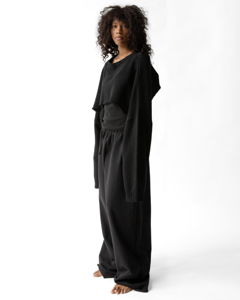 SS23 UNISEX HEAVY WIDE LONG SWEATPANTS #WHITE MELANGE [SEASON SALE 50% OFF]