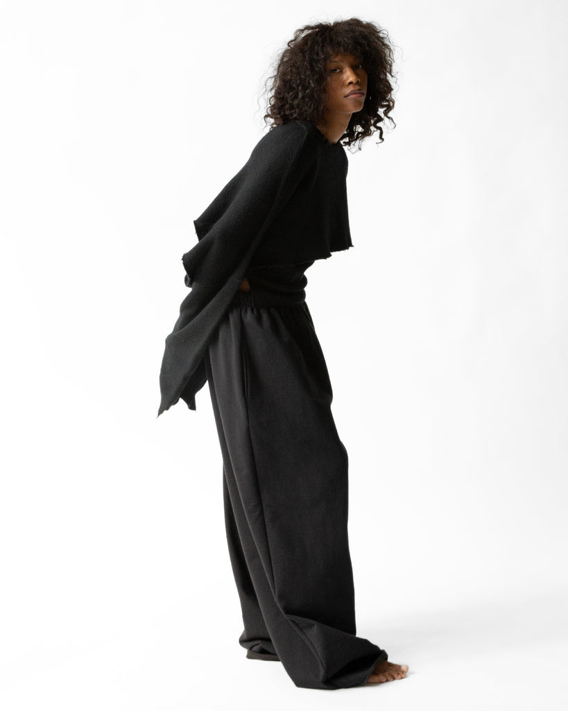 SS23 UNISEX HEAVY WIDE LONG SWEATPANTS #BLACK [SEASON SALE 50% OFF]