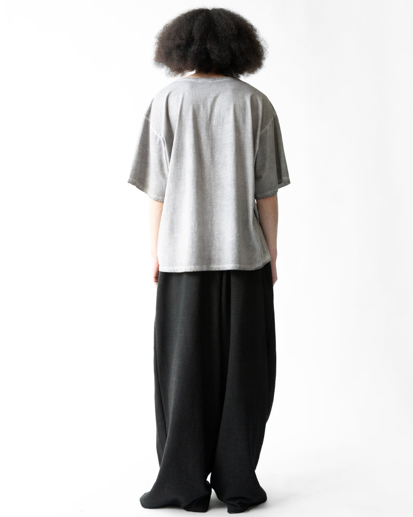 SS23 UNISEX VINTAGE DYED TEE (LARGE) #BLACK
