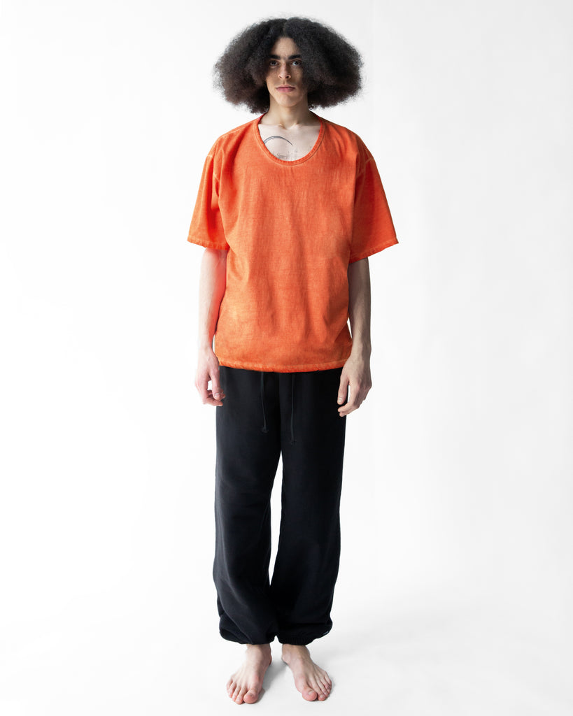 SS23 UNISEX VINTAGE DYED TEE (LARGE) #BLACK