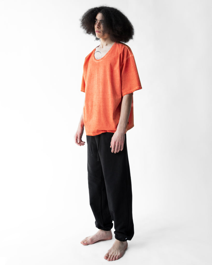 SS23 UNISEX VINTAGE DYED TEE (LARGE) #BLACK