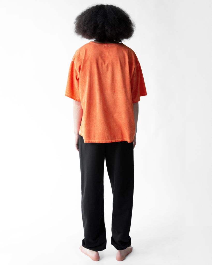 SS23 UNISEX VINTAGE DYED TEE (LARGE) #BLACK